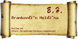 Brankován Heléna névjegykártya